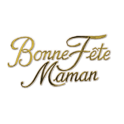 Plaque Bonne fête Maman (écriture manuscrite) : 144 pièces Dimensions hors pique : L.9,5 cm Matière : plastique Couleur : doré, blanc Référence : 422 Thème : Fête des mères, Amour - Mondo Déco entreprise française