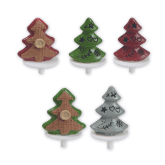 Sapins en résine : 200 pièces Assortiment aléatoire Sur pique en plastique Dimensions hors pique : H.3,4 cm Matière : résine Couleur : multicolore Référence : 3026 Décors pâtissiers - déco pour gâteaux, décor de bûche de Noël - Thème : Fêtes de fin d'année - Mondo Déco entreprise frnaçaise