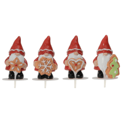 Pères-Noël biscuit en résine : 100 pièces Assortiment aléatoire Sur pique en plastique Dimensions hors pique : H.4,2 cm Matière : résine Couleur : multicolore Référence : 3072 Décors pâtissiers Thème : Fêtes de fin d'année - Mondo Déco entreprise française