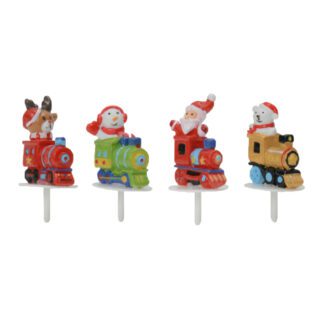 Locomotives de Noël en résine : 200 pièces Assortiment aléatoire Sur pique en plastique Dimensions hors pique : H.3,5 cm Matière : résine Couleur : multicolore Référence : 3079 Décors pâtissiers Thème : Fêtes de fin d'année - Mondo Déco entreprise française