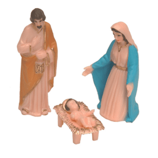 Figurines de la nativité : 144 pièces Différents modèles Assortiment aléatoire Sur pique en plastique Dimensions hors pique : H.6 à 7 cm Matière : plastique Couleur : multicolore Référence : 317 Décors pâtissiers Thème : Fêtes de fin d'année - Mondo Déco entreprise française