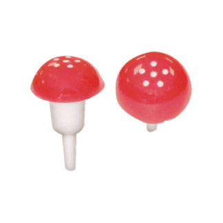 Champignons plastique : 144 pièces Sur pique en plastique Dimensions hors pique : Ø 2 cm Matière : plastique Couleur : rouge, blanc Référence : 322 Décors pâtissiers Thème : Fêtes de fin d'année - Mondo Déco entreprise française